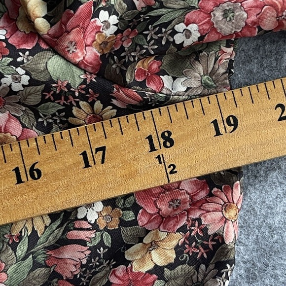 Anxiety Crop Top Womens Medium Floral Front Tie Cottagecore Dainty Feminine - Picture 6 of 7